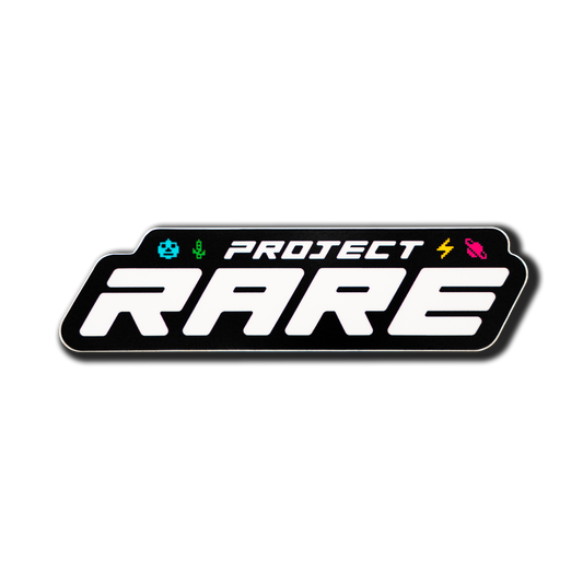 Project Rare Sticker - Black Logo
